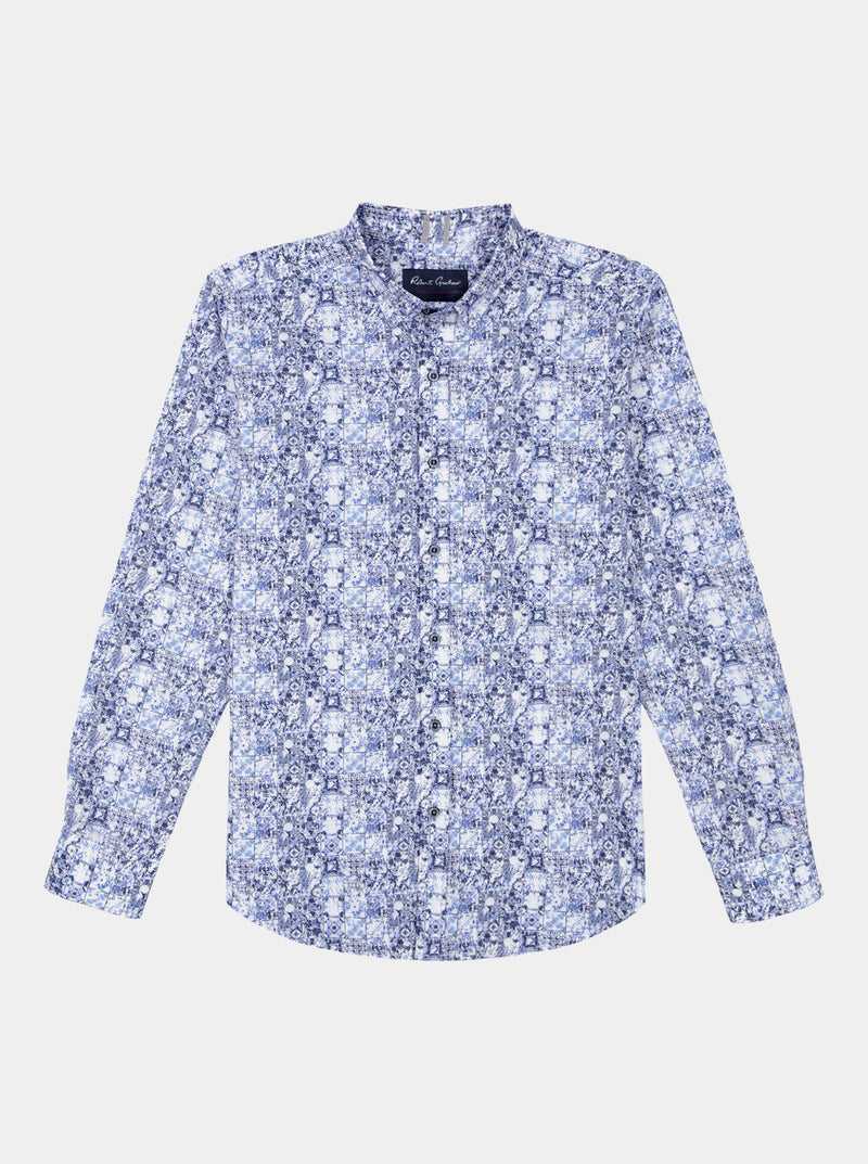 Robert Graham Kano Long Sleeve Button Down Shirt Niebieskie | GEMUPO748