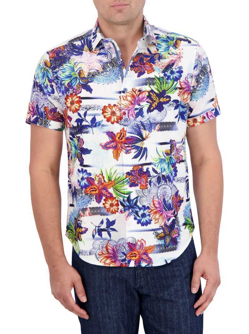 Robert Graham Kendari Short Sleeve Button Down Shirt Classic | RAKPQE658