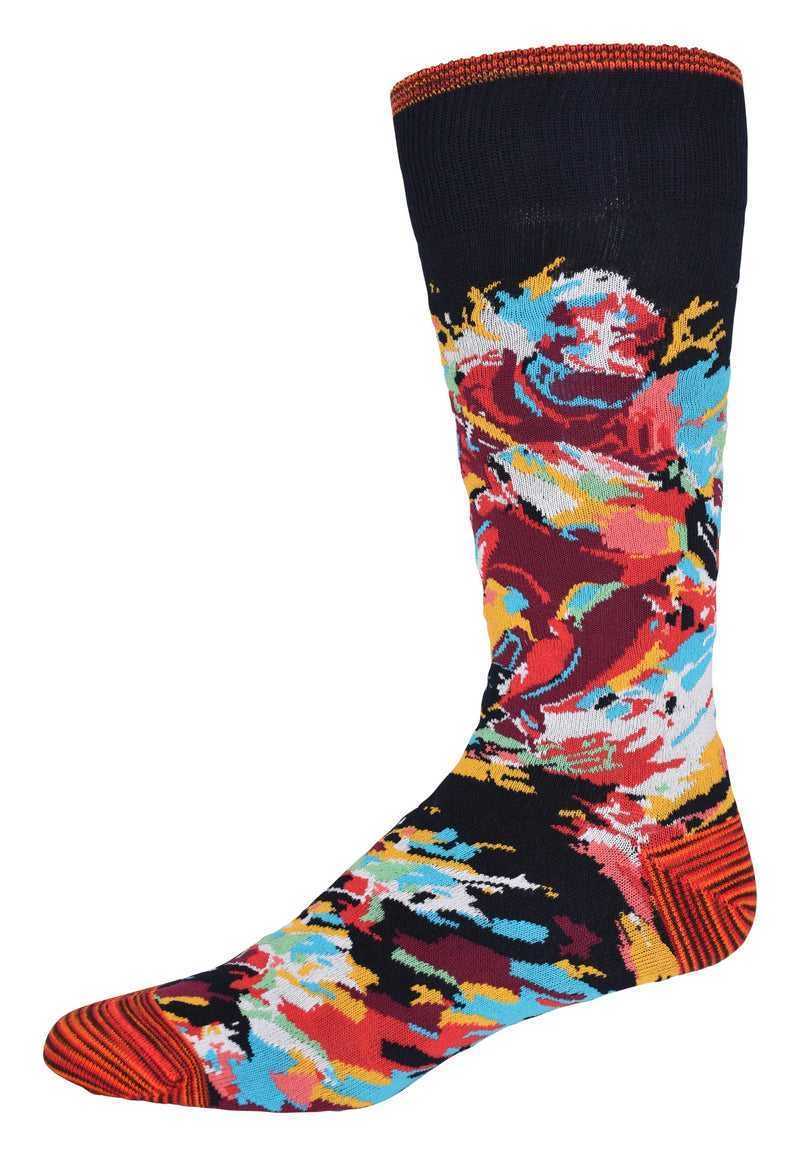 Robert Graham Kinghtsbridge Sock Granatowe | CRYHOM092