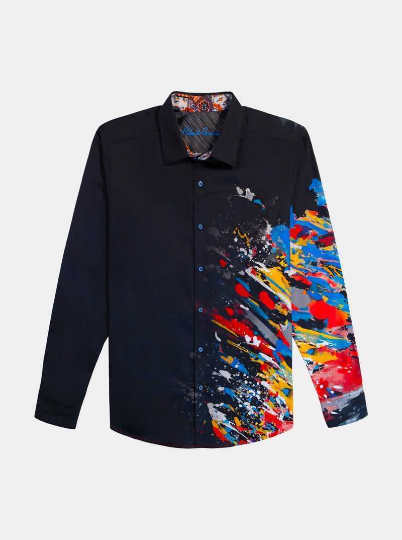 Robert Graham Knightsbridge Long Sleeve Button Down Shirt Czarne | VKYDTR109