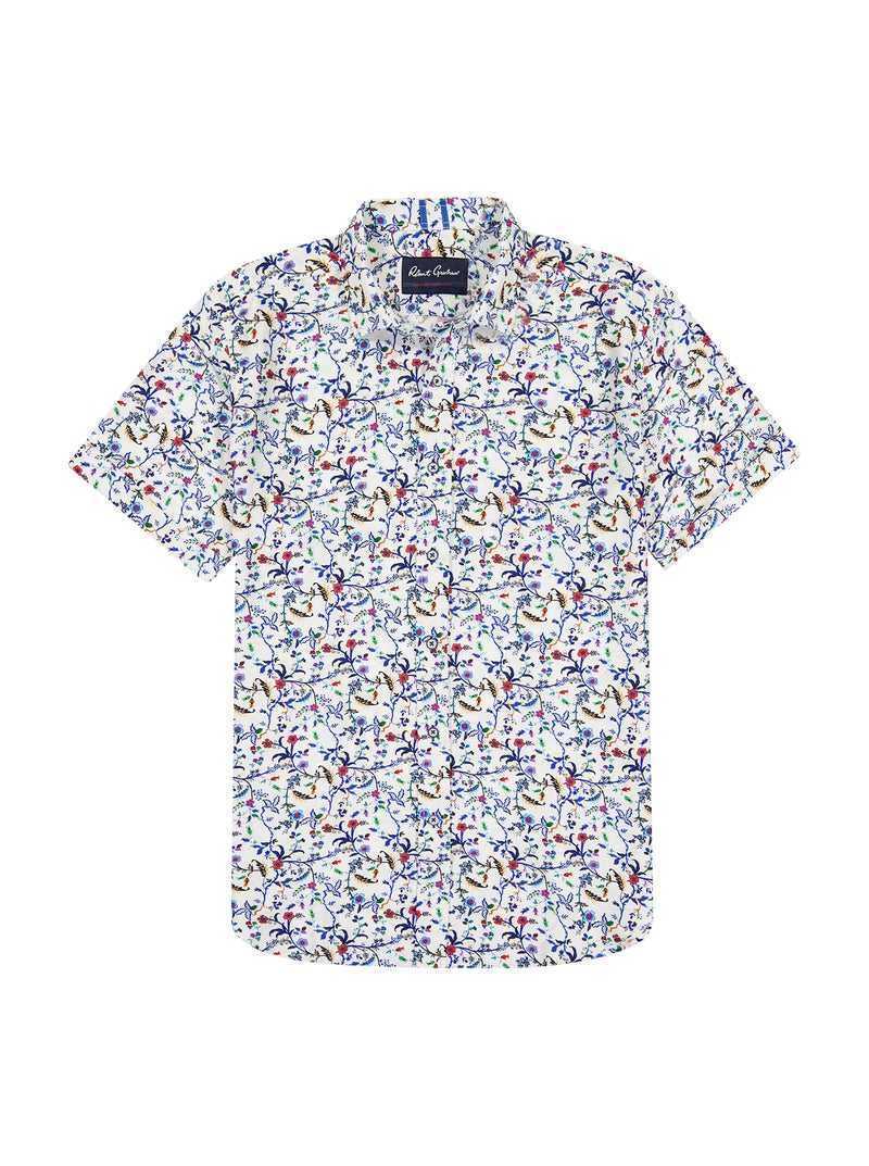 Robert Graham Landon Short Sleeve Button Down Shirt Multi | TFYJBD975