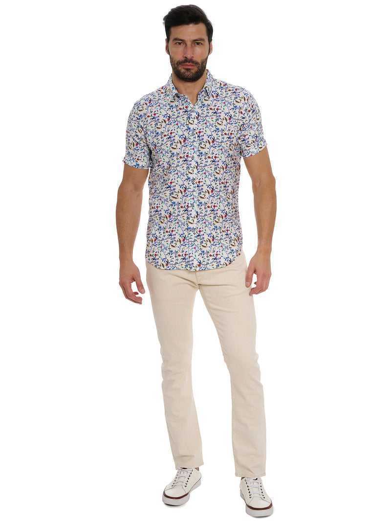 Robert Graham Landon Short Sleeve Button Down Shirt Multi | TFYJBD975