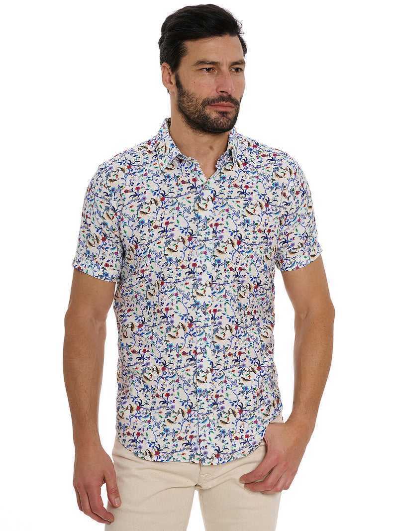 Robert Graham Landon Short Sleeve Button Down Shirt Multi | TFYJBD975