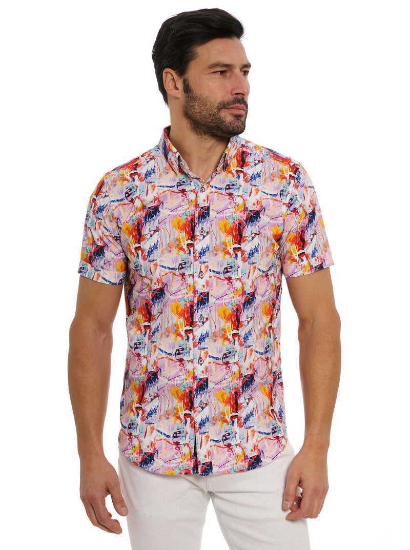 Robert Graham Ledger Short Sleeve Button Down Shirt Multi | MCLHBZ902