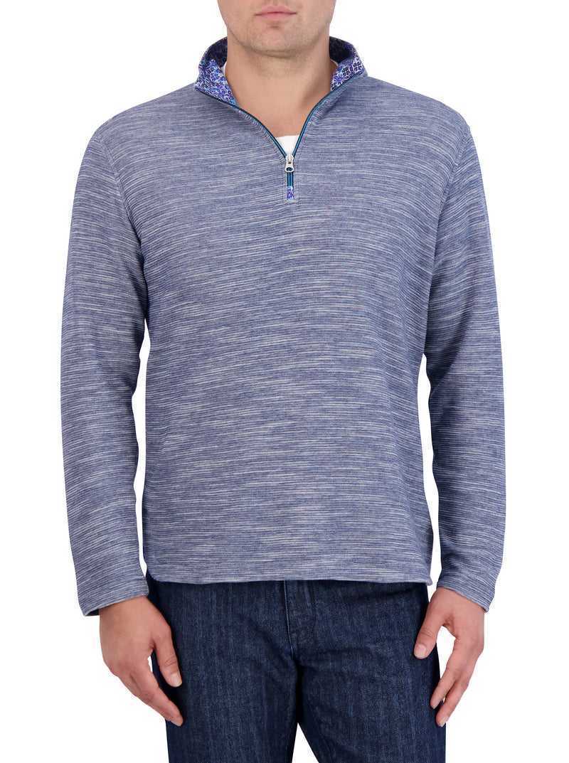 Robert Graham Ledson Long Sleeve Knit Granatowe | WGTFZL754