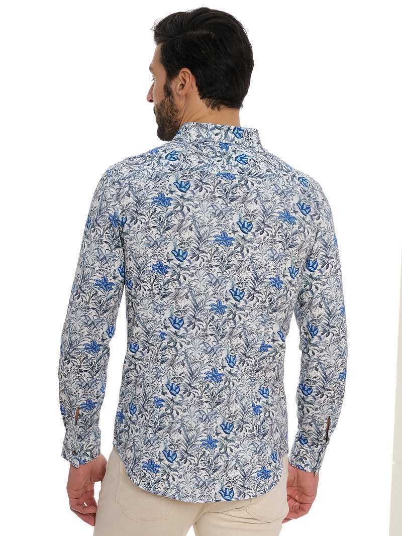 Robert Graham Leif Long Sleeve Knit Shirt Niebieskie | HRSIPW490