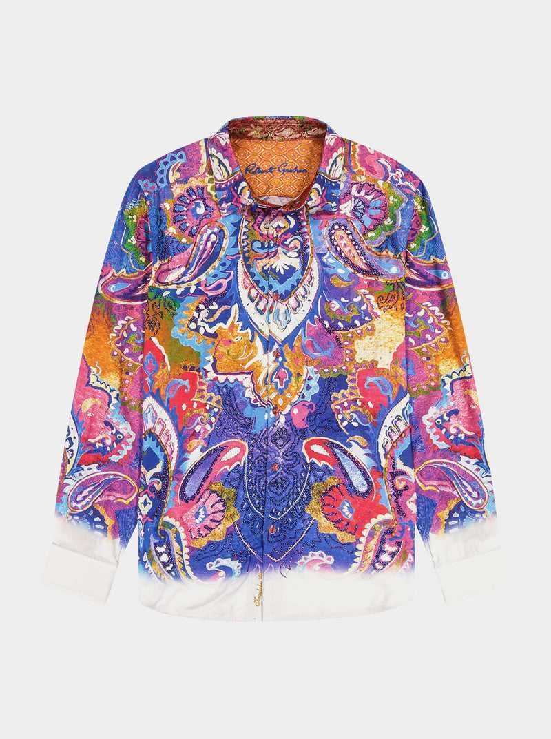 Robert Graham Limited Edition Bead My Guest Long Sleeve Button Down Shirt Multi | CXTHMB162