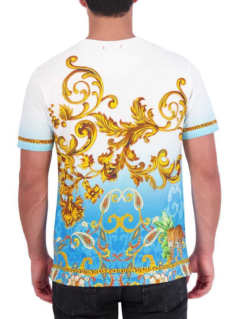 Robert Graham Limited Edition Golden Scrolls T-shirt Multi | ESCMUY841