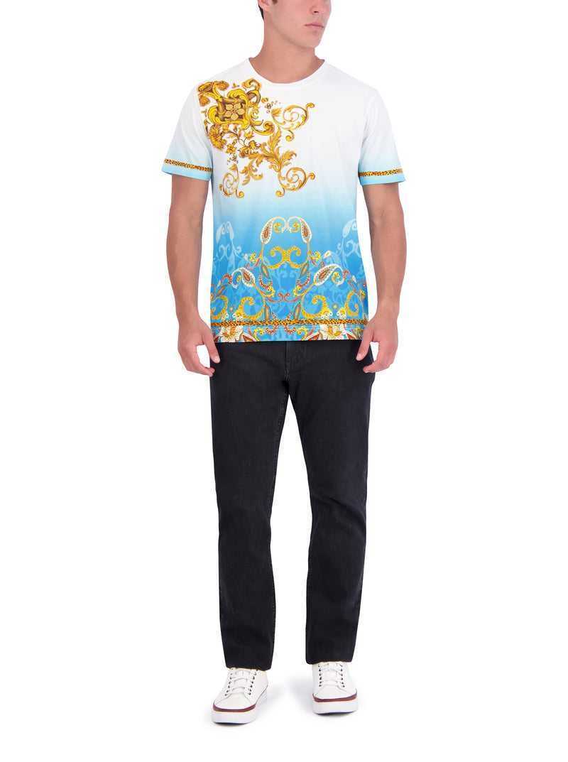 Robert Graham Limited Edition Golden Scrolls T-shirt Multi | ESCMUY841