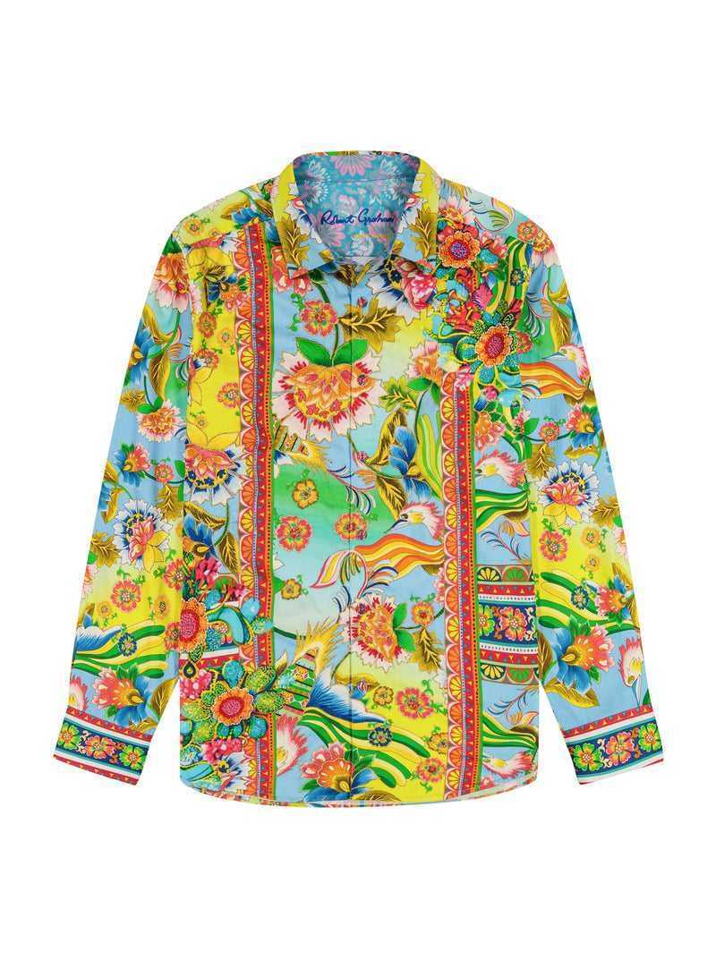 Robert Graham Limited Edition Hidden Lion Long Sleeve Button Down Shirt Multi | QRTYHM648