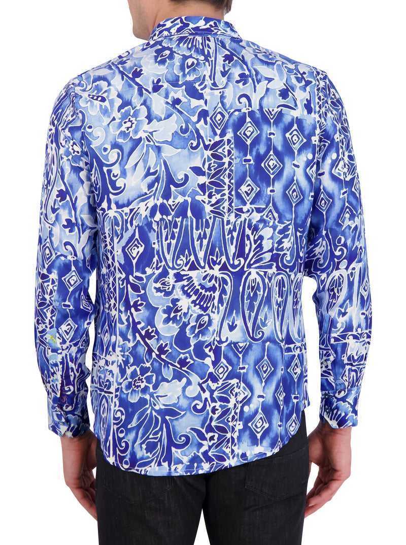 Robert Graham Limited Edition Jaipore Long Sleeve Button Down Shirt Niebieskie | AVTOLH271