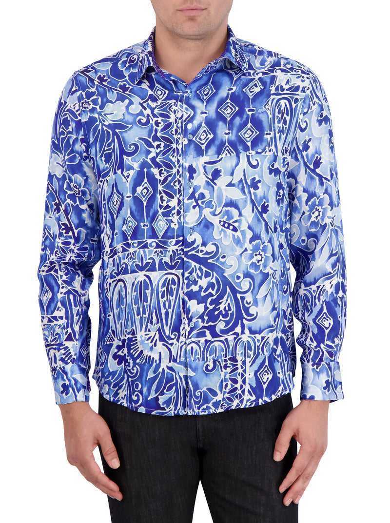 Robert Graham Limited Edition Jaipore Long Sleeve Button Down Shirt Niebieskie | AVTOLH271