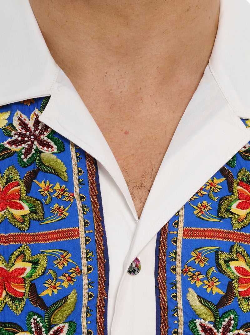 Robert Graham Limited Edition On Island Time Short Sleeve Button Down Shirt Białe | SIEDFK195