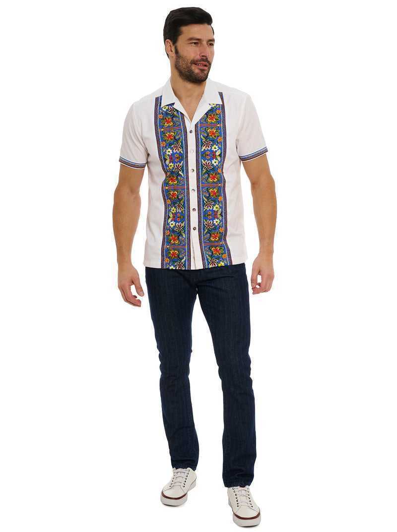 Robert Graham Limited Edition On Island Time Short Sleeve Button Down Shirt Białe | SIEDFK195