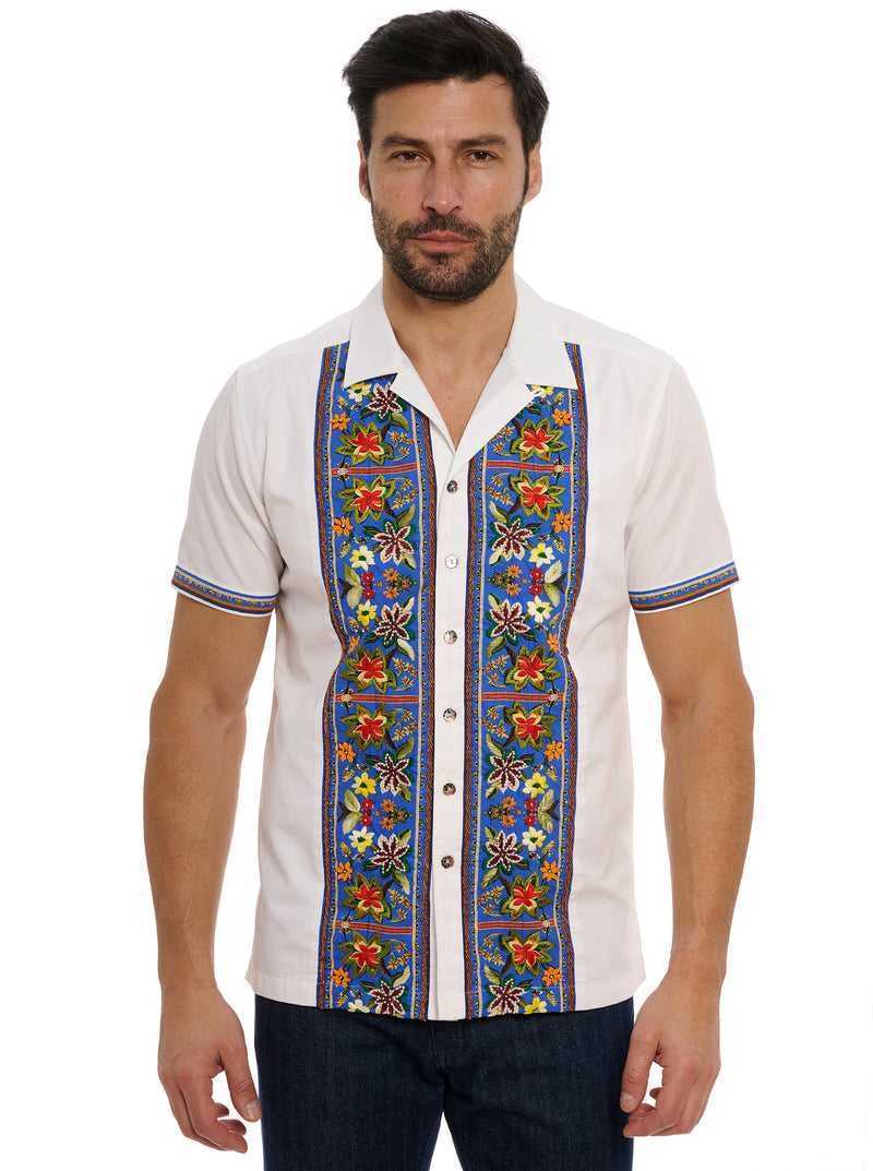 Robert Graham Limited Edition On Island Time Short Sleeve Button Down Shirt Białe | SIEDFK195