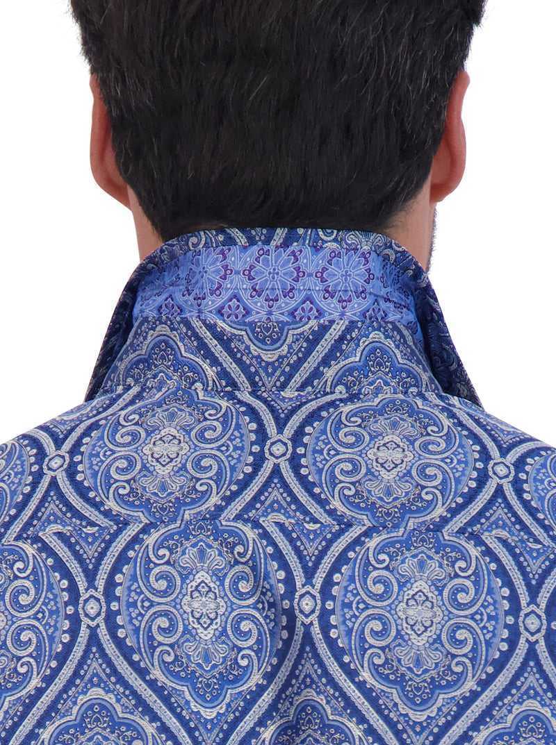 Robert Graham Limited Edition Sovereignty Long Sleeve Button Down Shirt Niebieskie | ODSHBI095