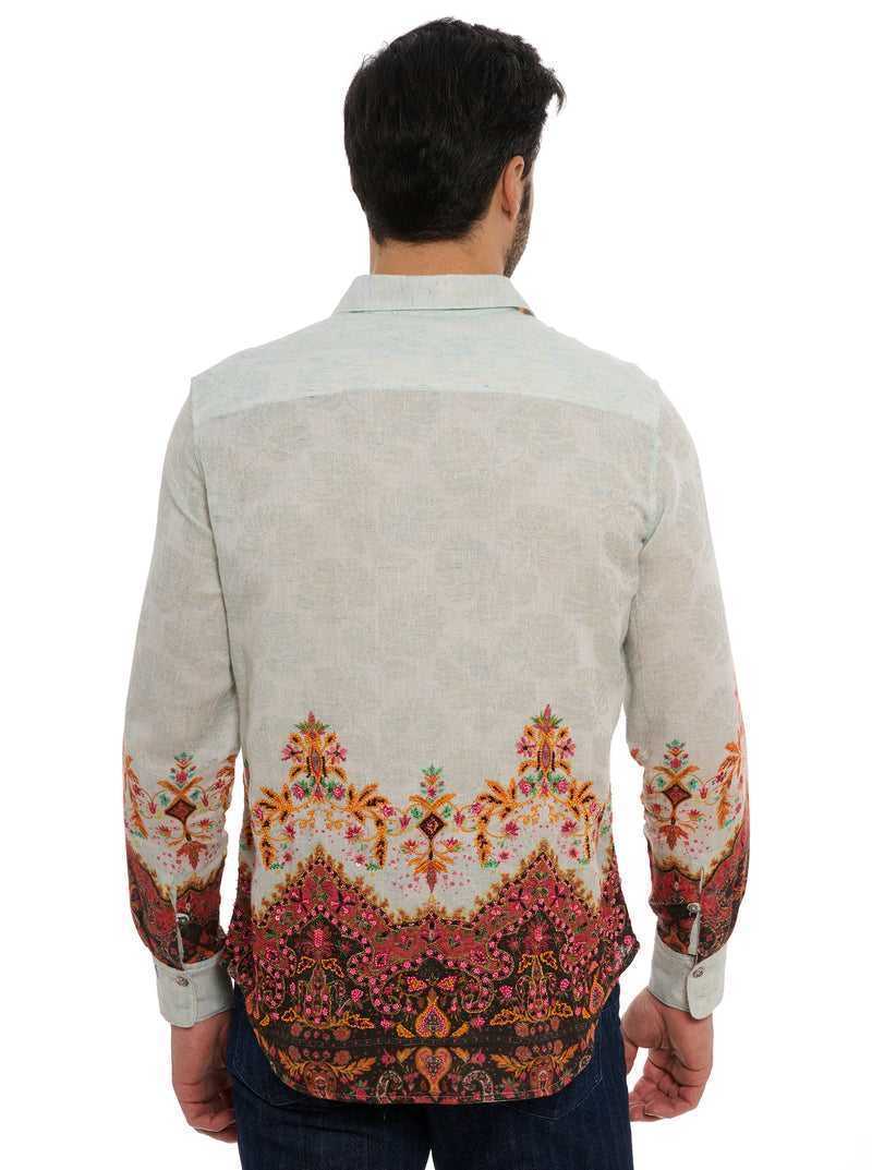 Robert Graham Limited Edition The Crown Jewel Long Sleeve Button Down Shirt Białe | UZHFES854