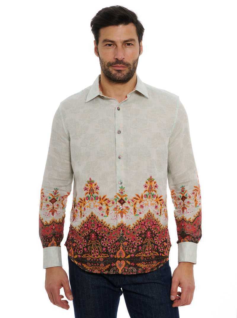 Robert Graham Limited Edition The Crown Jewel Long Sleeve Button Down Shirt Białe | UZHFES854