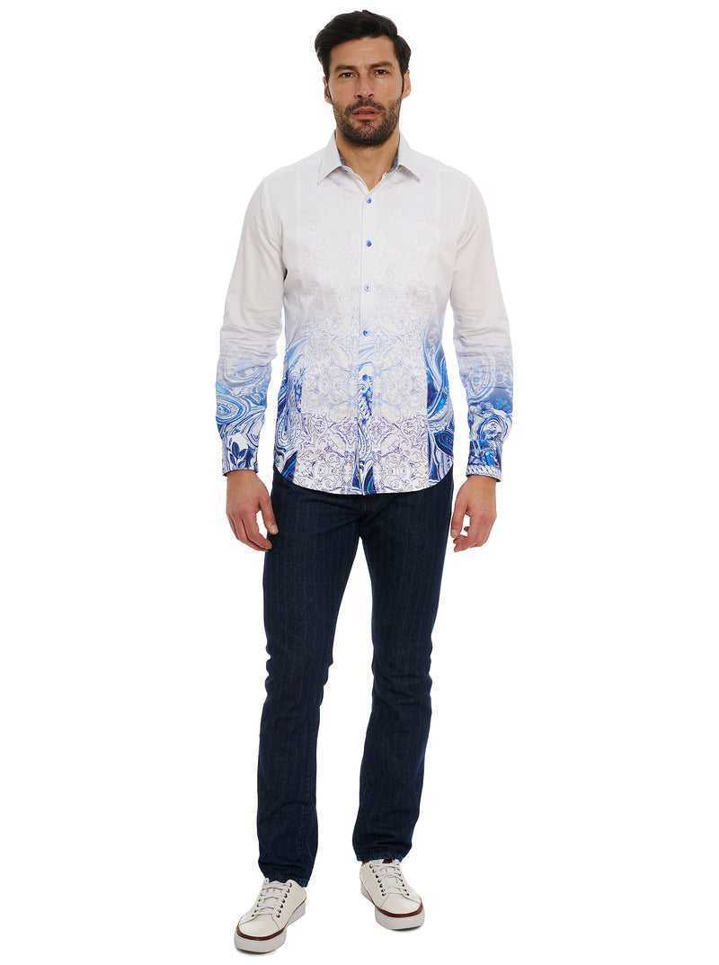 Robert Graham Limited Edition The Dorce Long Sleeve Button Down Shirt Big Niebieskie | XMCFYW958