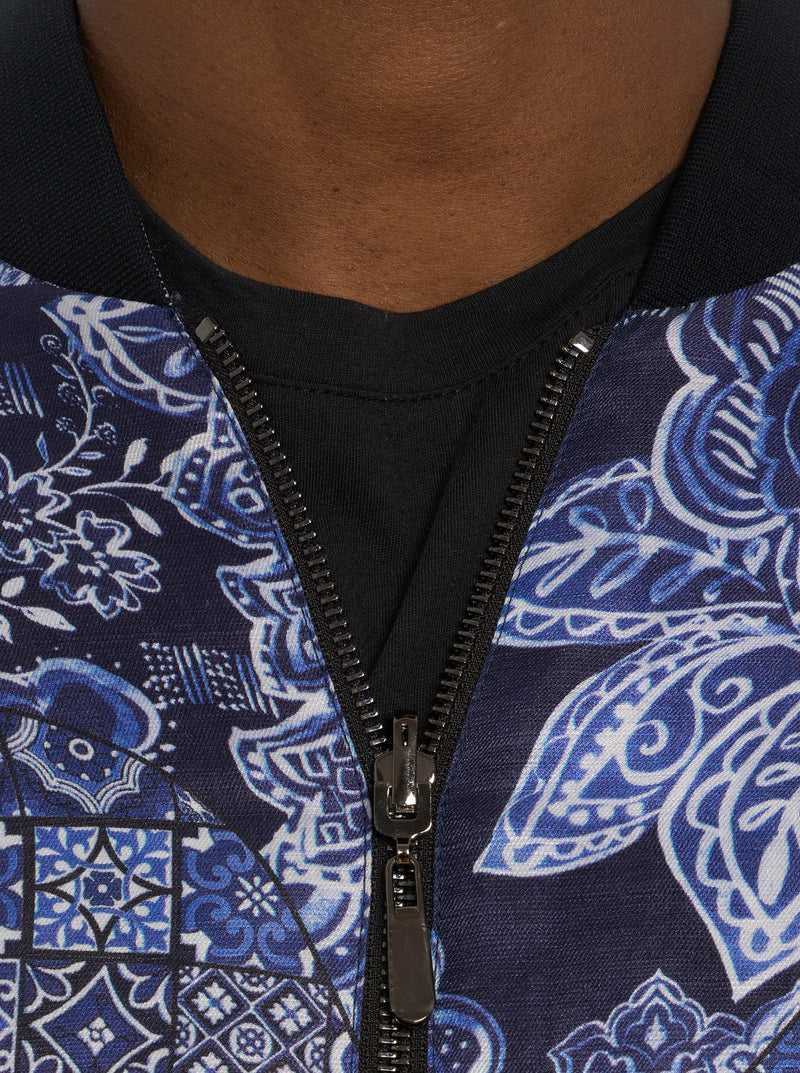 Robert Graham Limited Edition The Jet-set Reversible Bomber Jacket Multi | QLSVIE590