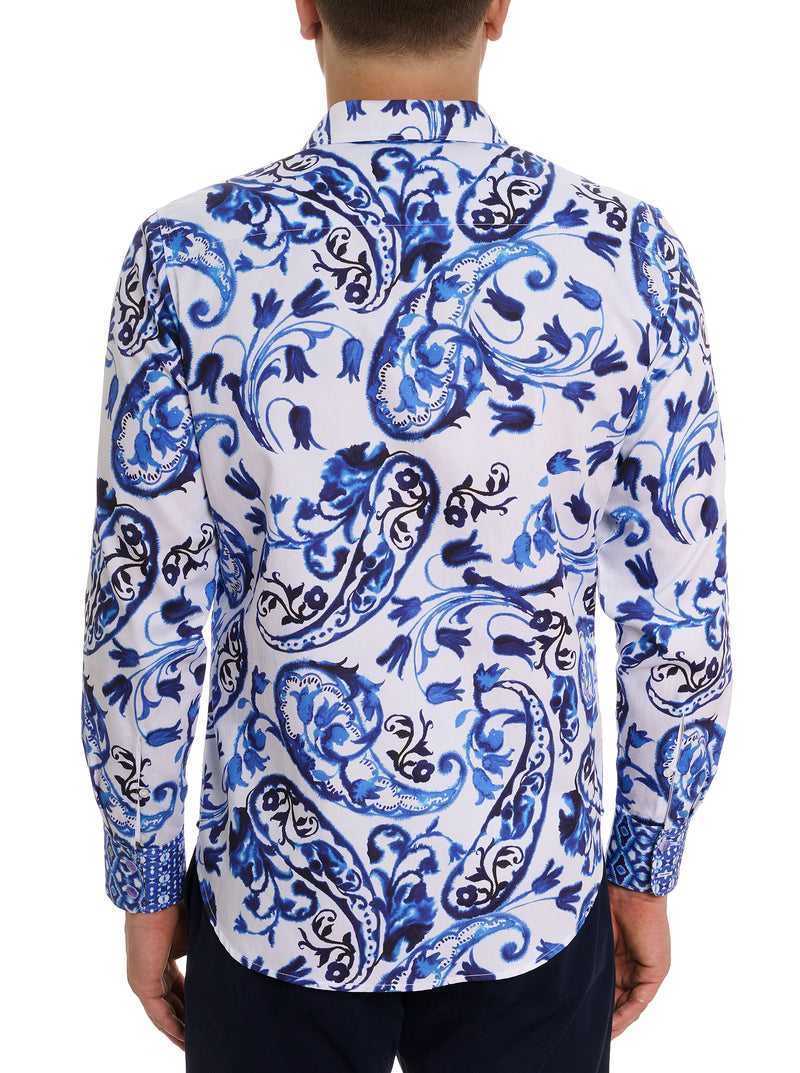 Robert Graham Limited Edition The Thera Long Sleeve Button Down Shirt Niebieskie | GNXQFK896