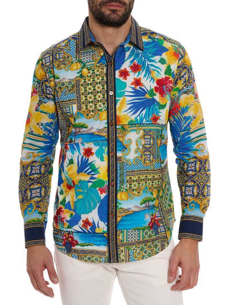 Robert Graham Limited Edition Toast The Coast Long Sleeve Button Down Shirt Multi | BZKOLG285