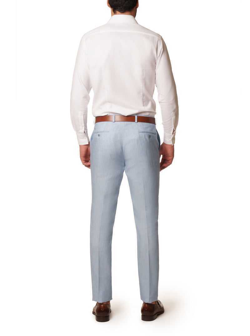 Robert Graham Linen Dress Pant Głęboka Niebieskie | USLWTC145