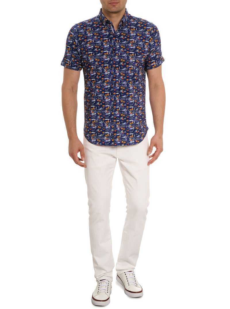 Robert Graham Lyndon Motion Short Sleeve Knit Shirt Multi | VXYLDI320