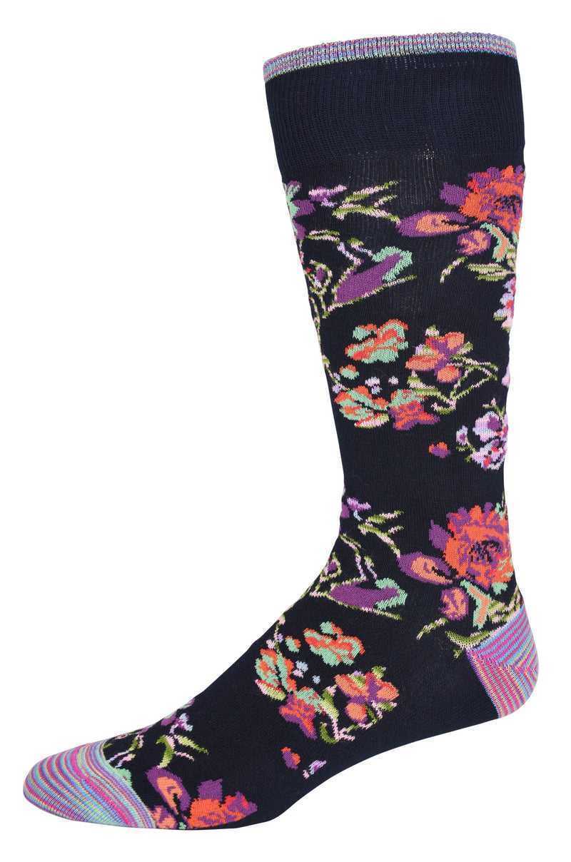 Robert Graham Manchester Sock Granatowe | QIFEYW308