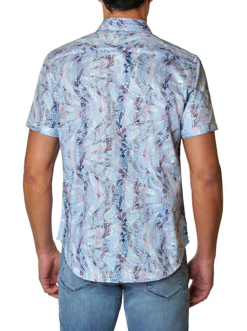 Robert Graham Mckay Short Sleeve Woven Shirt Niebieskie | QNVUYF452