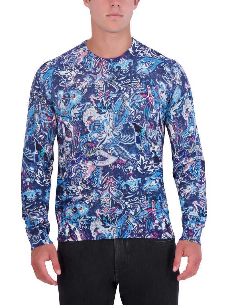 Robert Graham Meier Sweater Niebieskie | LEGAXM287