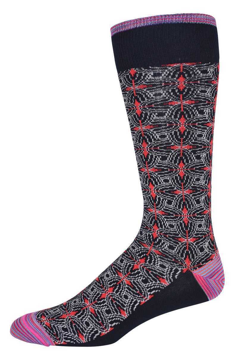 Robert Graham Midland Sock Granatowe | ZNPOSY346