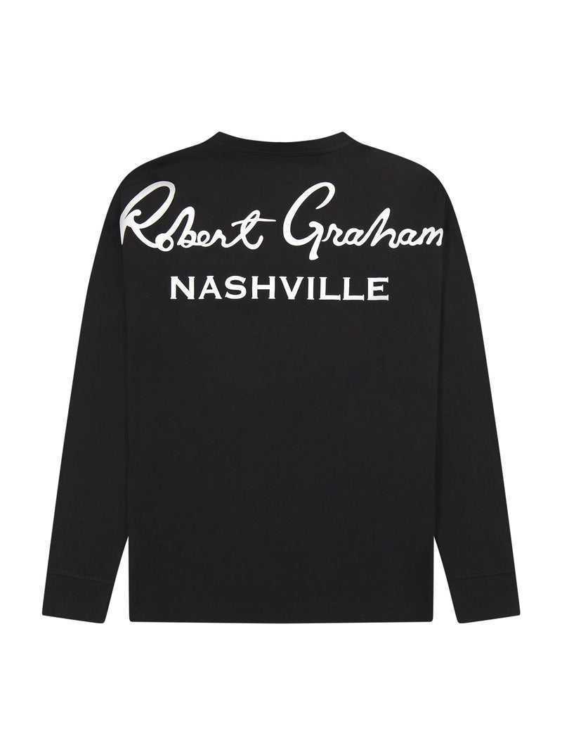 Robert Graham Nashville Long Sleeve T-shirt Czarne | MGIXZS261