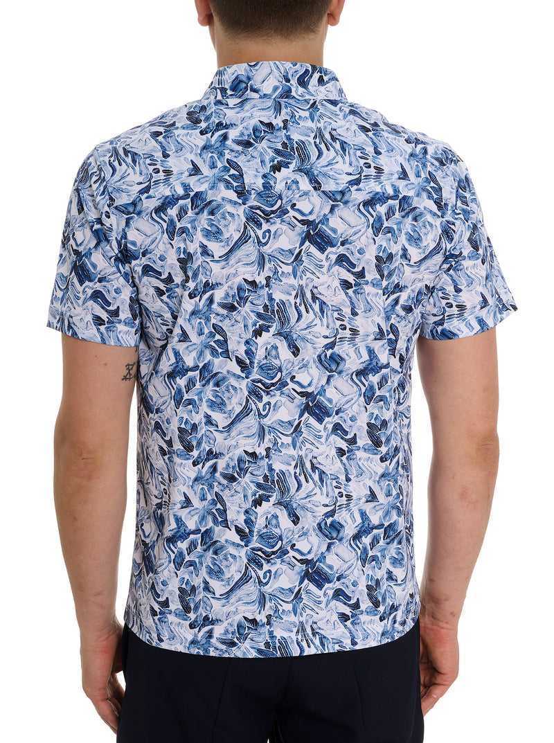 Robert Graham Occasio Short Sleeve Knit Shirt Niebieskie | QCOHEW590