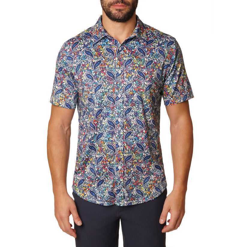 Robert Graham Padova Short Sleeve Knit Shirt Multi | FXGQCU438