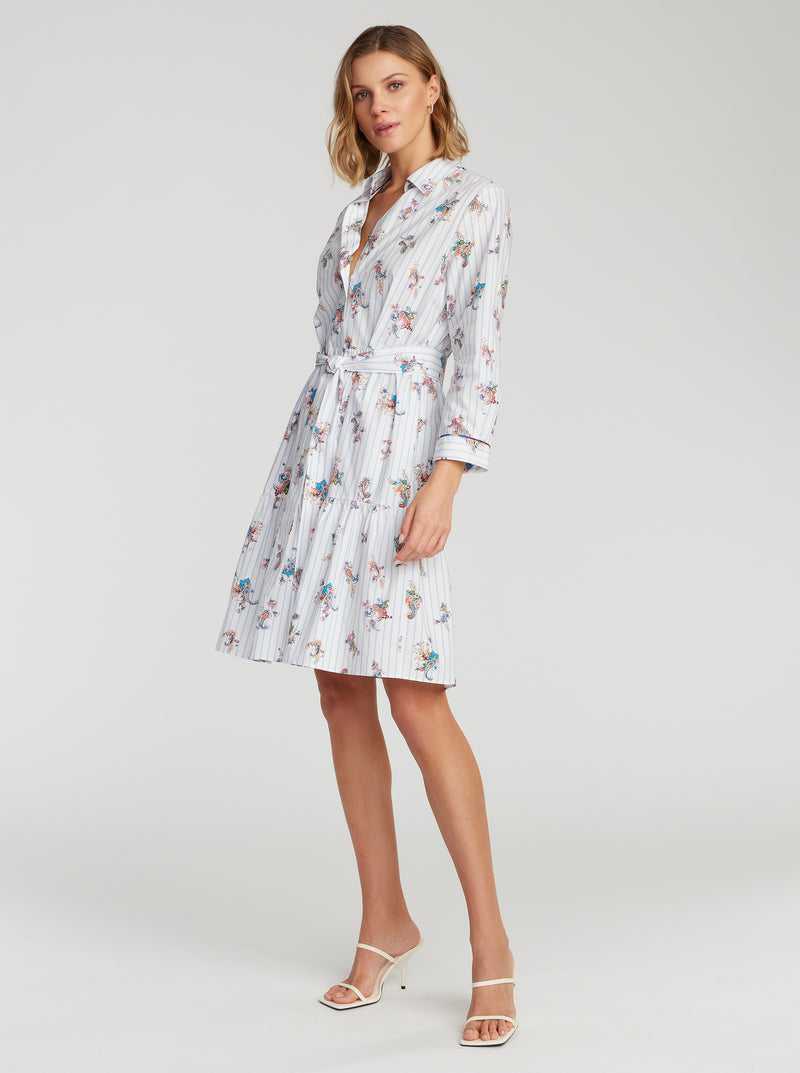 Robert Graham Paloma Dress Białe | PHMOLS798