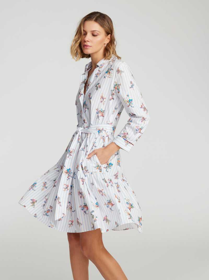 Robert Graham Paloma Dress Białe | PHMOLS798