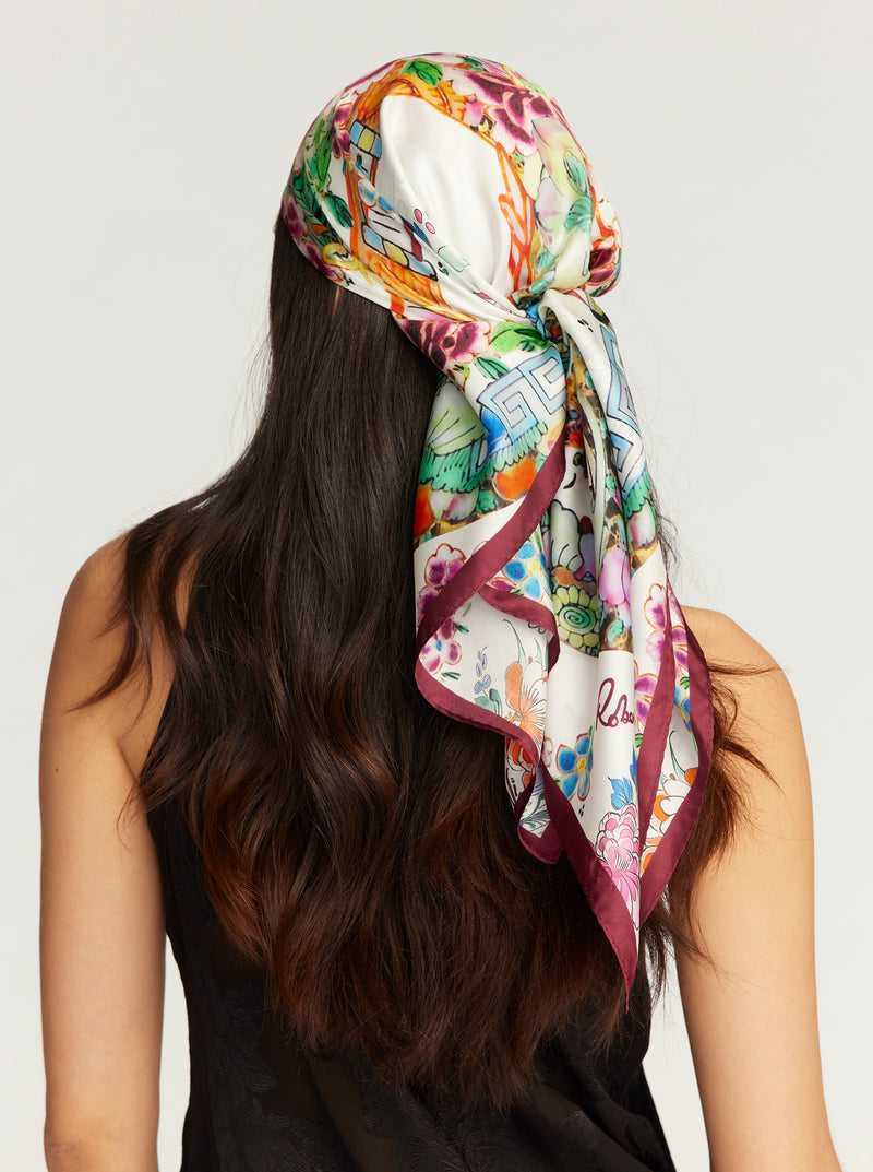 Robert Graham Porcelain Square Scarf Multi | KHJENL806