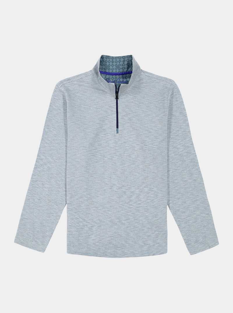 Robert Graham Remo Long Sleeve Knit 1/4 Zip Ciemny | LVFXJN086