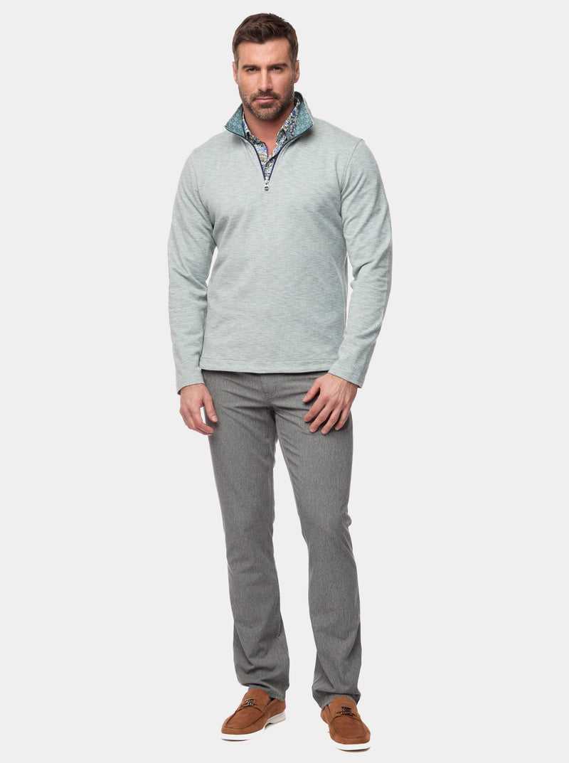 Robert Graham Remo Long Sleeve Knit 1/4 Zip Ciemny | LVFXJN086