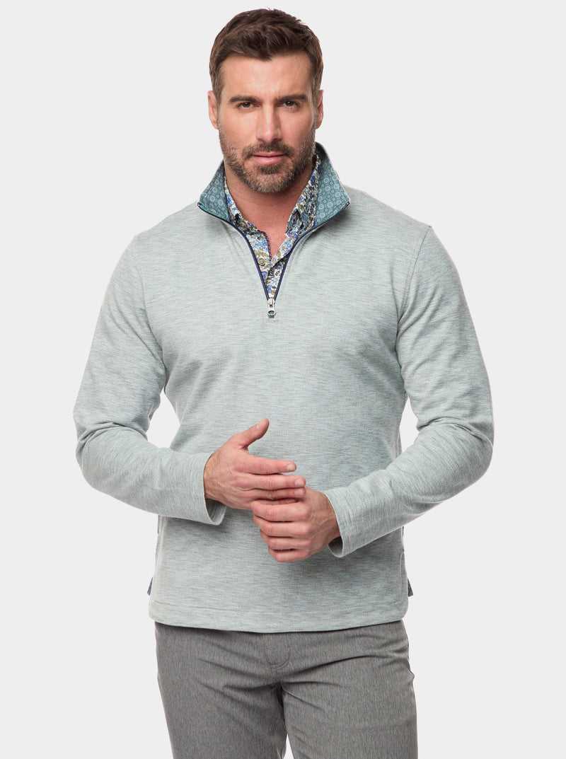 Robert Graham Remo Long Sleeve Knit 1/4 Zip Ciemny | LVFXJN086