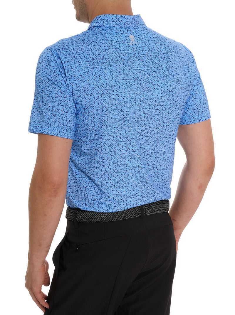 Robert Graham Sandzabar Polo Periwinkle | CNXVSW769