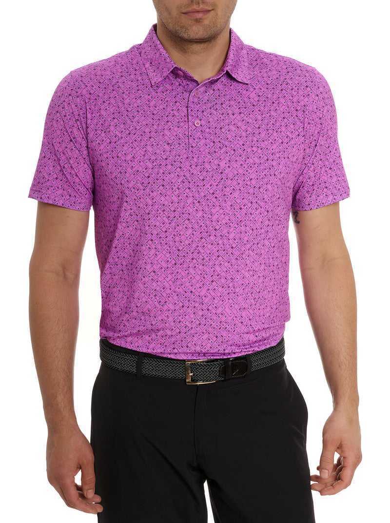 Robert Graham Sandzabar Polo Periwinkle | CNXVSW769