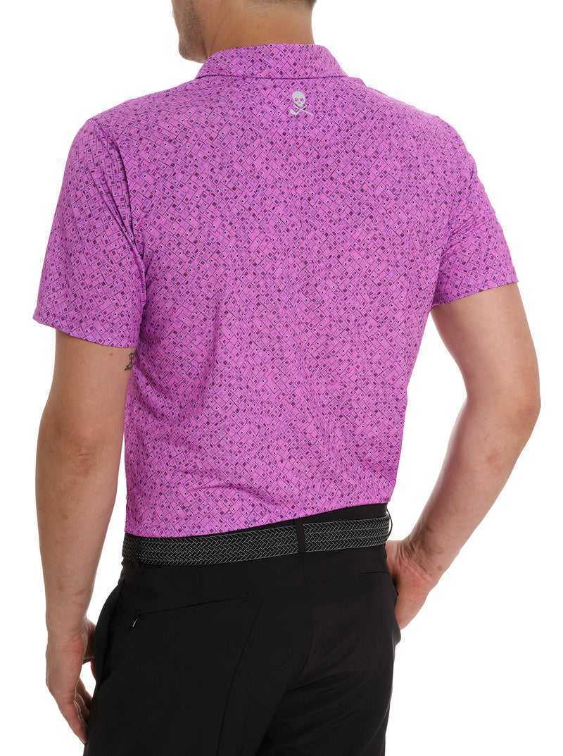 Robert Graham Sandzabar Polo Periwinkle | CNXVSW769