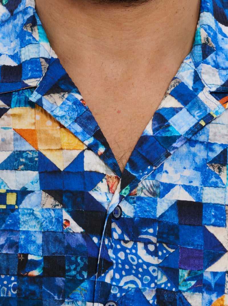 Robert Graham Sashiko Short Sleeve Button Down Shirt Multi | SUIWJL589