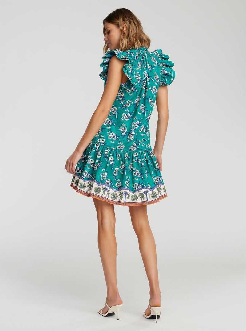 Robert Graham Savannah Dress Teal | JPOGRM892