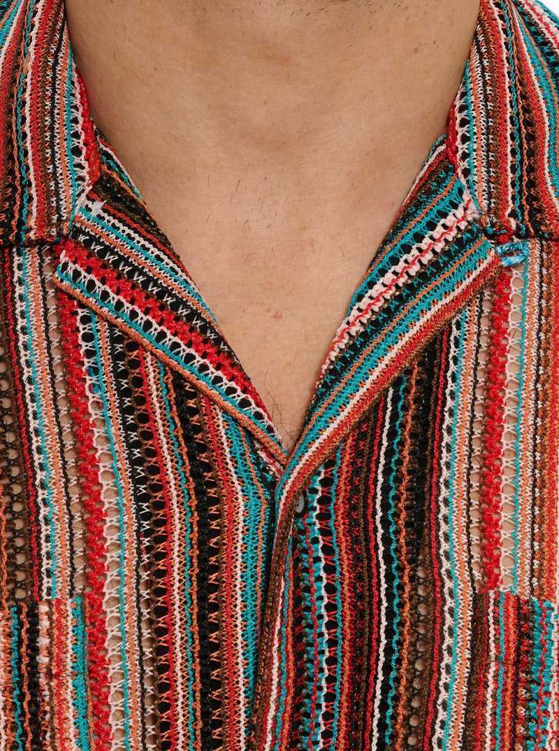 Robert Graham Serape Short Sleeve Button Down Shirt Multi | SBAGNM268