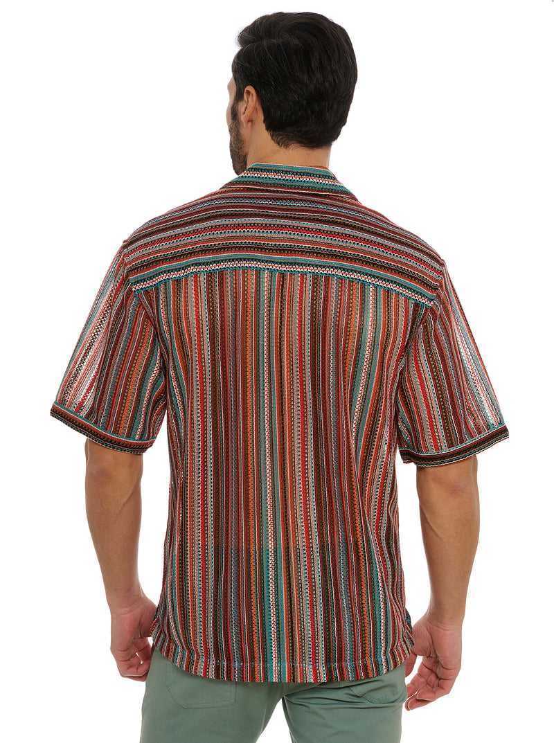 Robert Graham Serape Short Sleeve Button Down Shirt Multi | SBAGNM268