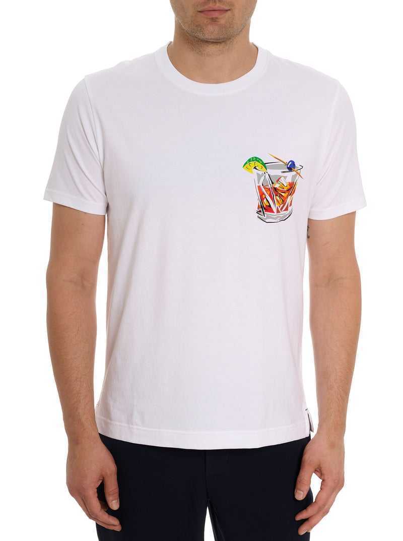 Robert Graham Serendipity T-shirt Białe | KLWHUM135