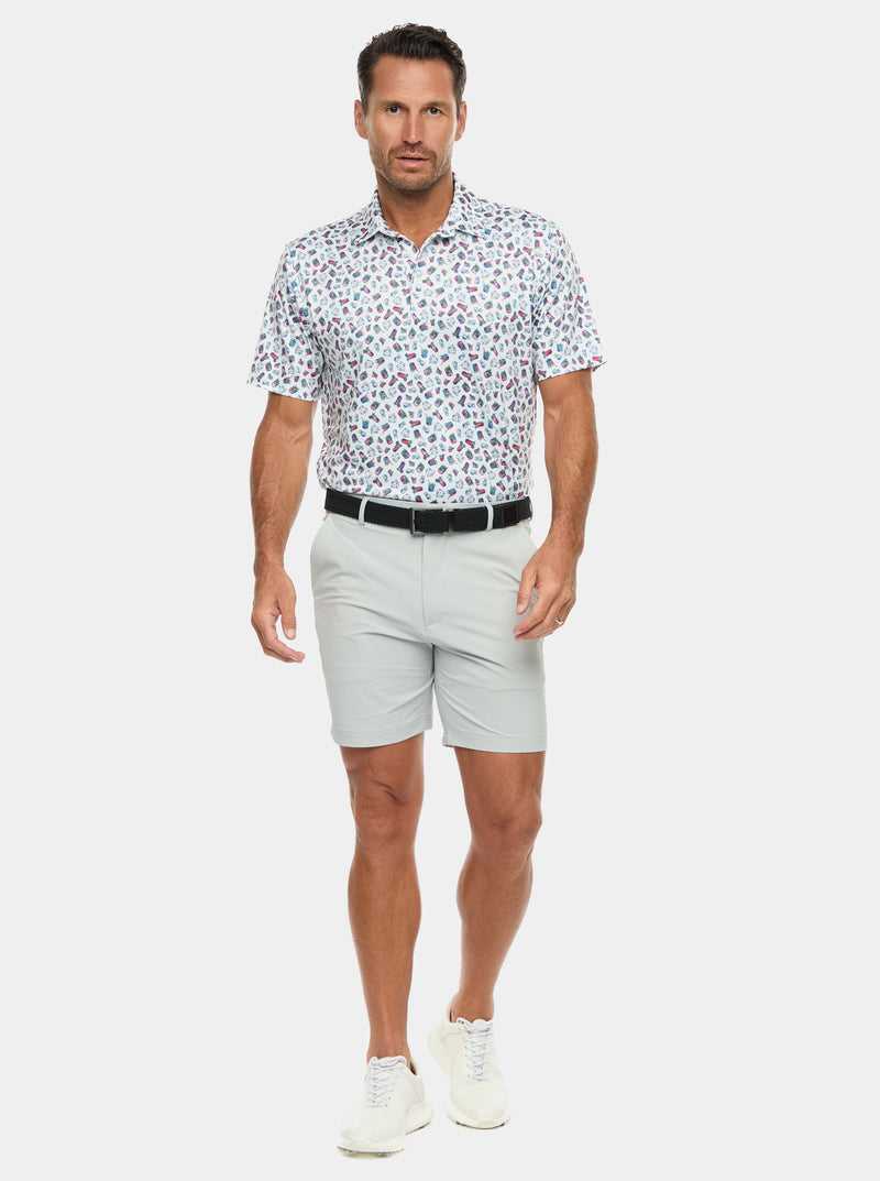 Robert Graham Shuffle N Shake Short Sleeve Knit Polo Magenta | QUOTLY132